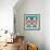 Multicolor Hand Drawn Pattern Zigzag-tukkki-Framed Art Print displayed on a wall