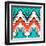 Multicolor Hand Drawn Pattern Zigzag-tukkki-Framed Art Print