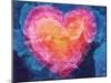 Multicolor Photographic Layer Work from Aqua Paintingm Hand Drawing and Flowers-Alaya Gadeh-Mounted Photographic Print