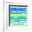 Multicolor Striped Pattern with Brushed Lines-tukkki-Framed Art Print