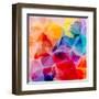 Multicolored Background Watercolor Painting-epic44-Framed Art Print