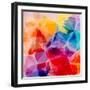 Multicolored Background Watercolor Painting-epic44-Framed Art Print