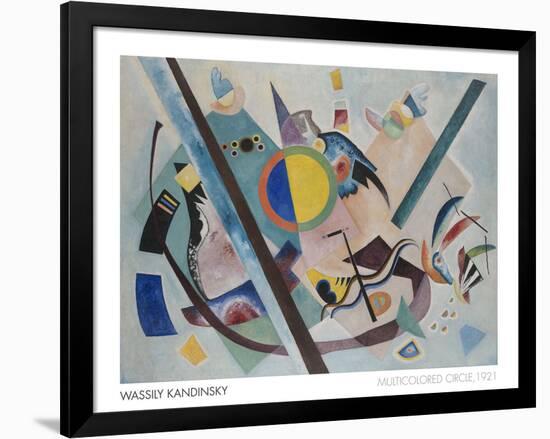 Multicolored Circle, 1921-Wassily Kandinsky-Framed Art Print