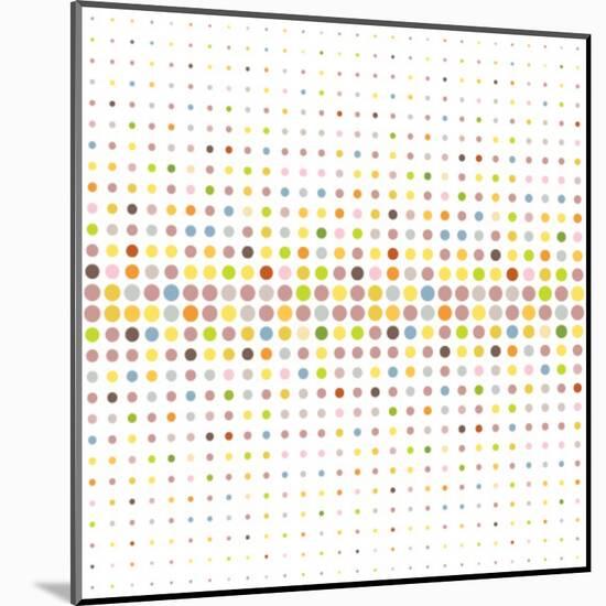 Multicolored Dot Background-katritch-Mounted Art Print