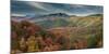 Multicolored fall panoramic landscape, Wasatch Mountains, near Park City and Midway, Utah, USA.-Howie Garber-Mounted Photographic Print