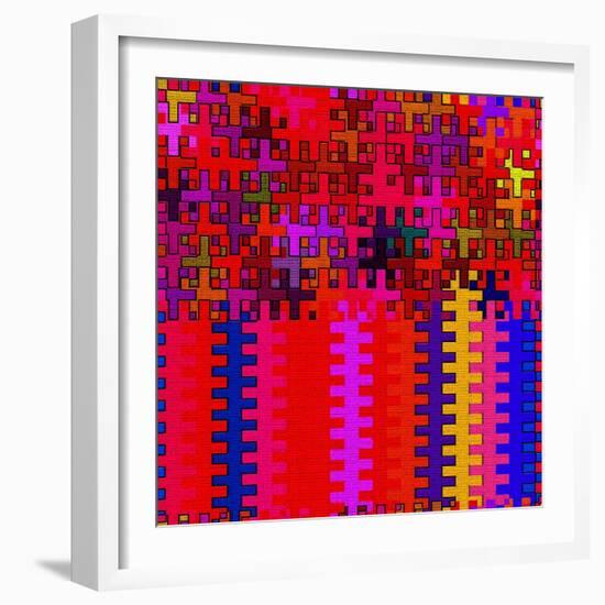 Multicolored  Interlock-Ruth Palmer-Framed Art Print