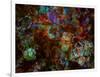 Multicolored Kaleidoscope Abstract Background-Zurbagan-Framed Art Print