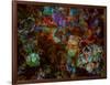 Multicolored Kaleidoscope Abstract Background-Zurbagan-Framed Art Print