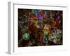 Multicolored Kaleidoscope Abstract Background-Zurbagan-Framed Art Print