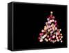 Multicolored Lights on Christmas Tree-null-Framed Stretched Canvas