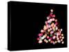 Multicolored Lights on Christmas Tree-null-Stretched Canvas