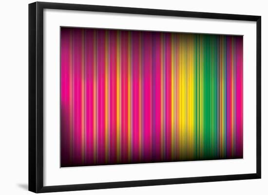 Multicolored Lines 34-Lappenno-Framed Art Print