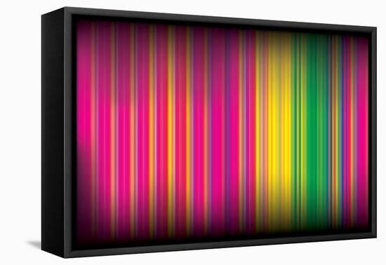 Multicolored Lines 34-Lappenno-Framed Stretched Canvas