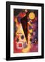 Multicolored Resonance, c.1928-Wassily Kandinsky-Framed Art Print