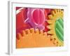 Multicolored Watch Gears-Micro Discovery-Framed Photographic Print