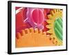 Multicolored Watch Gears-Micro Discovery-Framed Photographic Print