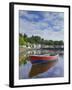 Multicoloured Houses and Small Boats in the Harbour at Tobermory, Balamory, Mull, Scotland, UK-Neale Clarke-Framed Photographic Print