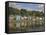 Multicoloured Houses and Small Boats in the Harbour at Tobermory, Balamory, Mull, Scotland, UK-Neale Clarke-Framed Stretched Canvas