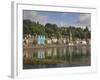 Multicoloured Houses and Small Boats in the Harbour at Tobermory, Balamory, Mull, Scotland, UK-Neale Clarke-Framed Photographic Print