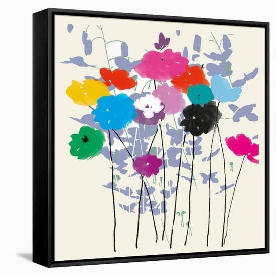Multicoloured Meadow-Jenny Frean-Framed Stretched Canvas