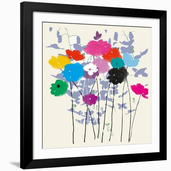 Multicoloured Meadow-Jenny Frean-Framed Giclee Print