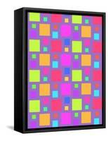 Multicoloured Squares, 2011-Louisa Hereford-Framed Stretched Canvas