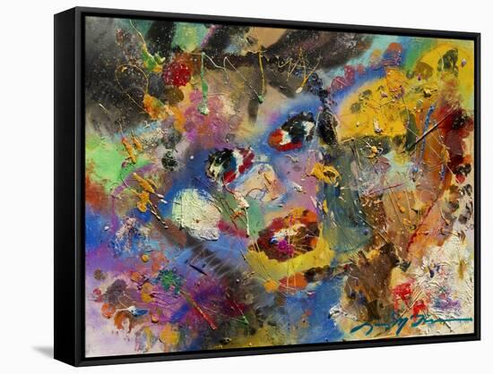 Multimedia Faces of You-Lucy P. McTier-Framed Stretched Canvas