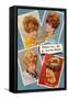 Multiple 60s Hairstyles-null-Framed Stretched Canvas