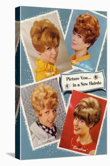 Multiple 60s Hairstyles-null-Stretched Canvas