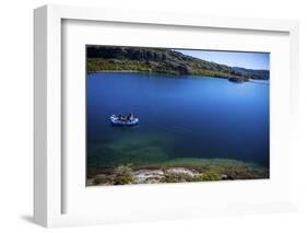 Multiple Anglers Fly Fishing Remote Lake in Patagonia, Argentina-Matt Jones-Framed Photographic Print