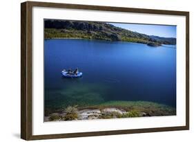 Multiple Anglers Fly Fishing Remote Lake in Patagonia, Argentina-Matt Jones-Framed Photographic Print