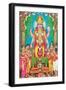 Multiple-Armed Hindu God-null-Framed Art Print