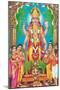 Multiple-Armed Hindu God-null-Mounted Art Print