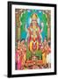 Multiple-Armed Hindu God-null-Framed Art Print