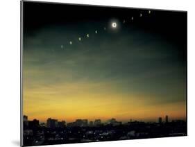 Multiple Exposure Image of All Stages of Eclipse of the Sun over Winnipeg-Henry Groskinsky-Mounted Photographic Print