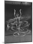 Multiple Exposure of a Woman Playing with a Hula Hoop-J^ R^ Eyerman-Mounted Photographic Print