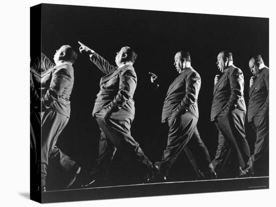 Multiple Exposure of Alfred Hitchcock-Gjon Mili-Stretched Canvas