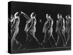 Multiple Exposure of Alfred Hitchcock-Gjon Mili-Stretched Canvas