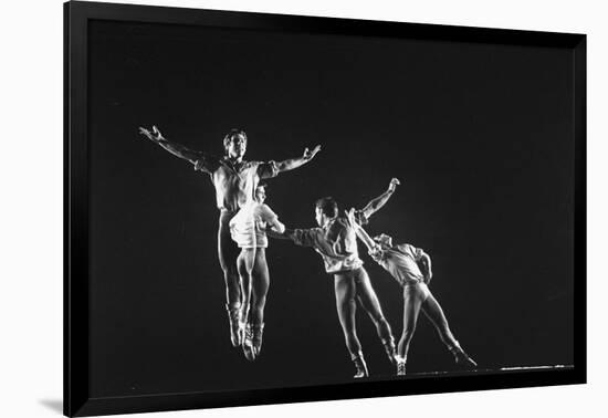 Multiple Exposure of Antony Blum in New York City Ballet Production of Dances at a Gathering-Gjon Mili-Framed Photographic Print