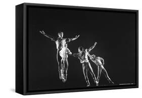 Multiple Exposure of Antony Blum in New York City Ballet Production of Dances at a Gathering-Gjon Mili-Framed Stretched Canvas