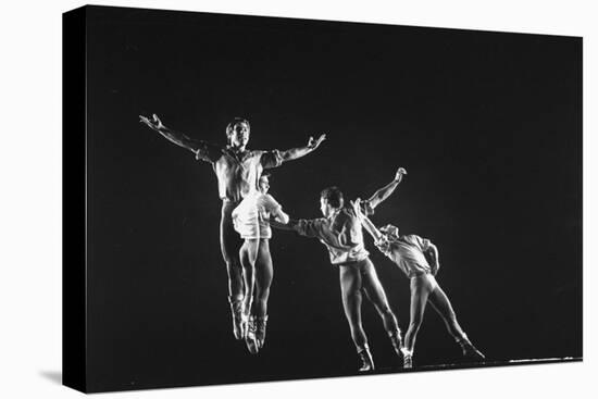 Multiple Exposure of Antony Blum in New York City Ballet Production of Dances at a Gathering-Gjon Mili-Stretched Canvas