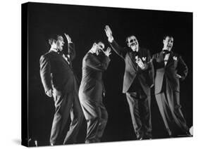 Multiple Exposure of Comedian Zero Mostel Performing His Dance Routine A Jitterbug in Roseland-Gjon Mili-Stretched Canvas