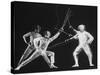 Multiple Exposure of New York University Fencing Champion Arthur Tauber Parrying with Sol Gorlin-Gjon Mili-Stretched Canvas