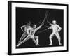 Multiple Exposure of New York University Fencing Champion Arthur Tauber Parrying with Sol Gorlin-Gjon Mili-Framed Photographic Print