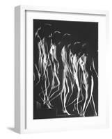 Multiple Exposure of Nude Female Descending Stairs-Gjon Mili-Framed Photographic Print