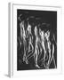 Multiple Exposure of Nude Female Descending Stairs-Gjon Mili-Framed Photographic Print