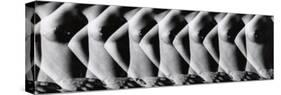 Multiple Exposure of Nude Female Torso-Gjon Mili-Stretched Canvas