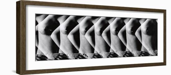 Multiple Exposure of Nude Female Torso-Gjon Mili-Framed Photographic Print