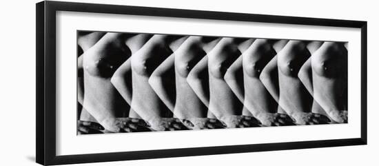 Multiple Exposure of Nude Female Torso-Gjon Mili-Framed Photographic Print