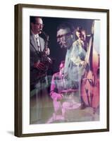 Multiple Exposure of the Dave Brubeck Quartet-Eliot Elisofon-Framed Premium Photographic Print